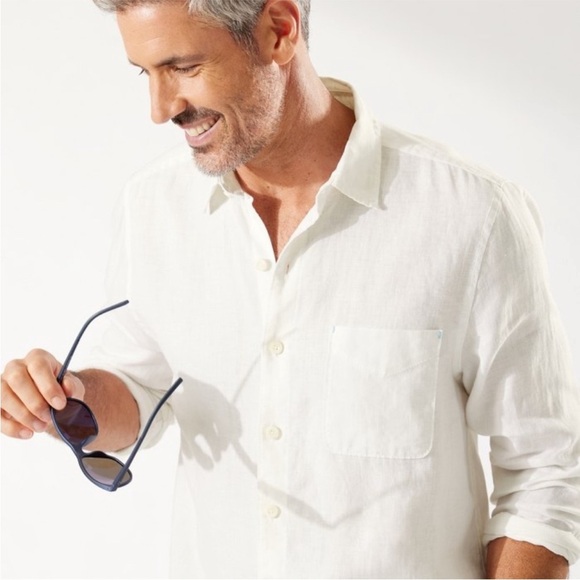 Sea Glass Breezer Linen Shirt Coastal Beach/Surf Vibes - Picture 5 of 14